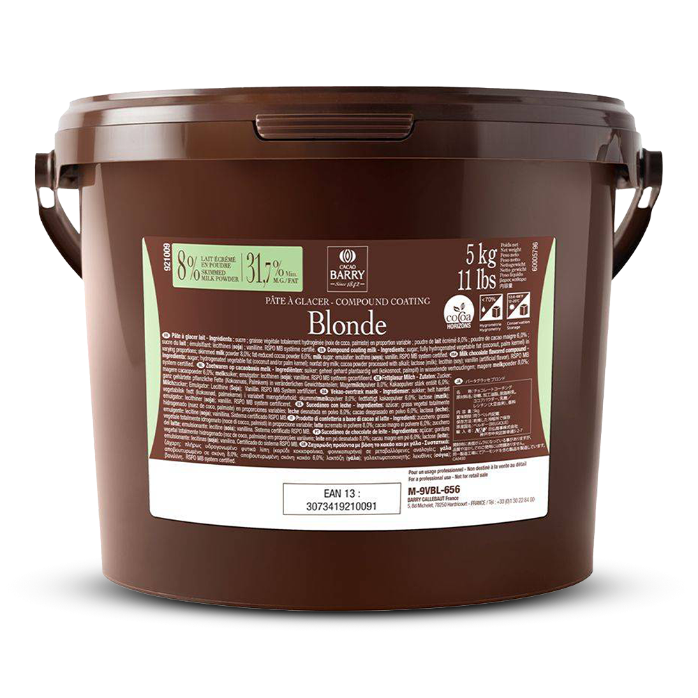 Pate-a-Glacer BLONDE - Milk Compound Coating Packaging