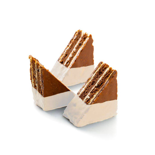 desert dipped in Pate-a-Glacer IVOIRE - White Compound Coating