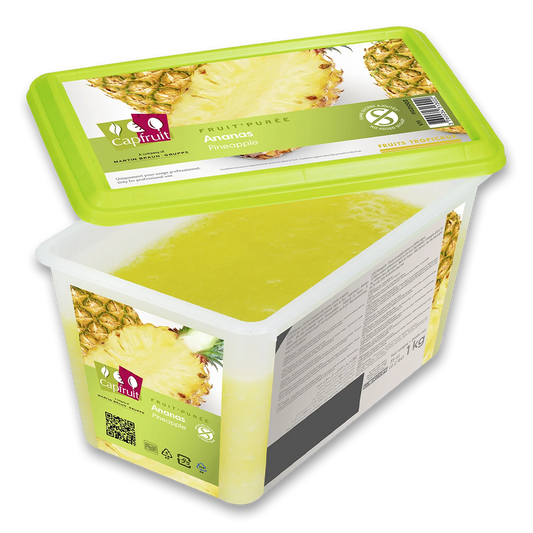 CapFruit(France),Pineapple Frozen Fruit Puree No Added Sugar - 1kg Tub