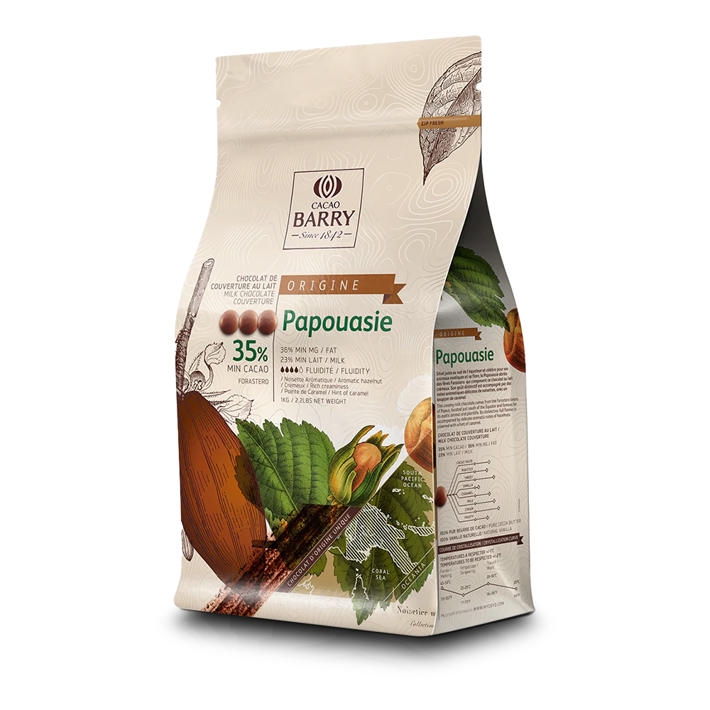 Milk Chocolate 35%, Papouasie - 2.5kg Coins