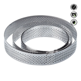 Metallic perforated ring on a white background with certification logos.