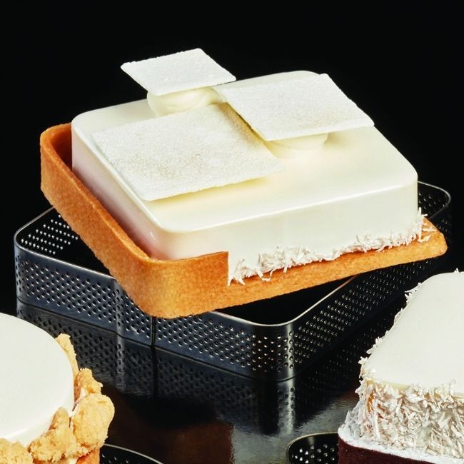Pavoni Rounded Edge Micro-Perforated Stainless Steel band Dessert