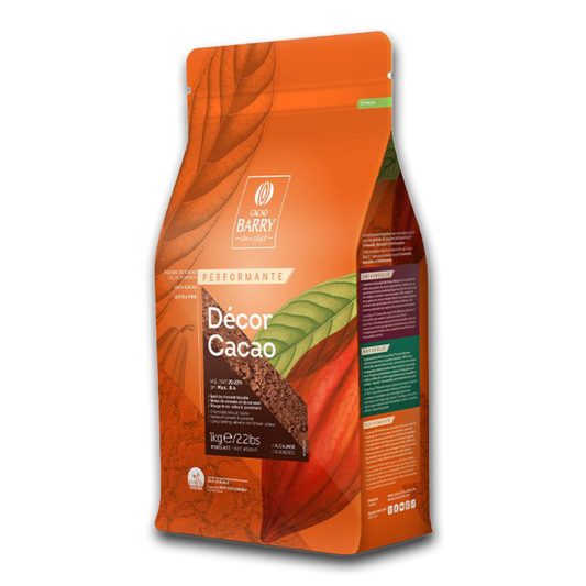 Cacao Barry ,  100% Pure Decor Cacao Powder Alkalized 20-22%, Performante - 1kg Bag