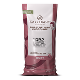 Callebaut Ruby chocolate packaging on a white background