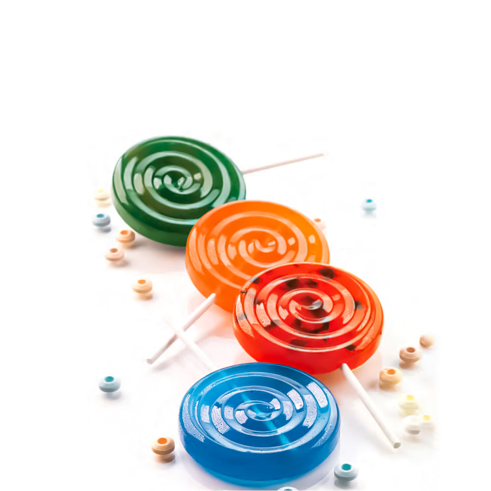 Silicon Mould "Lolli Pop" Set With Sticks 