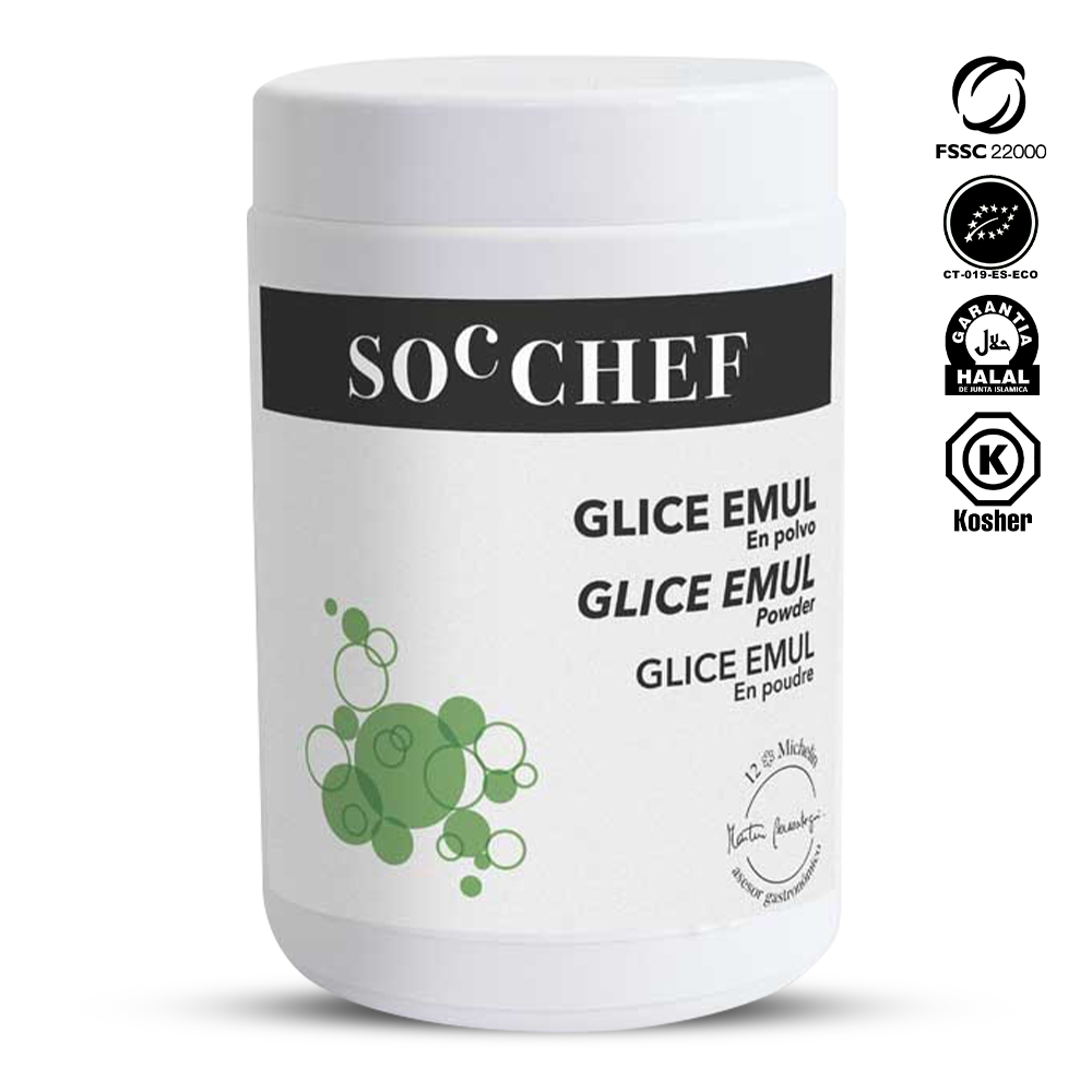 White container with 'SOC CHEF' branding and certification logos on a white background