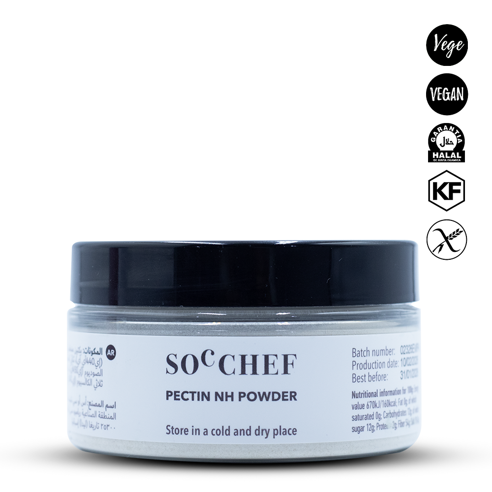 SOC CHEF pectin powder with black lid on a white background
