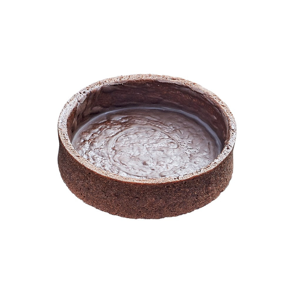 Frozen Chocolate Round medium tart shells coated with butter (6-8g x 10 pcs.)