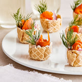 Frozen Savory Waffle Basket Desserts