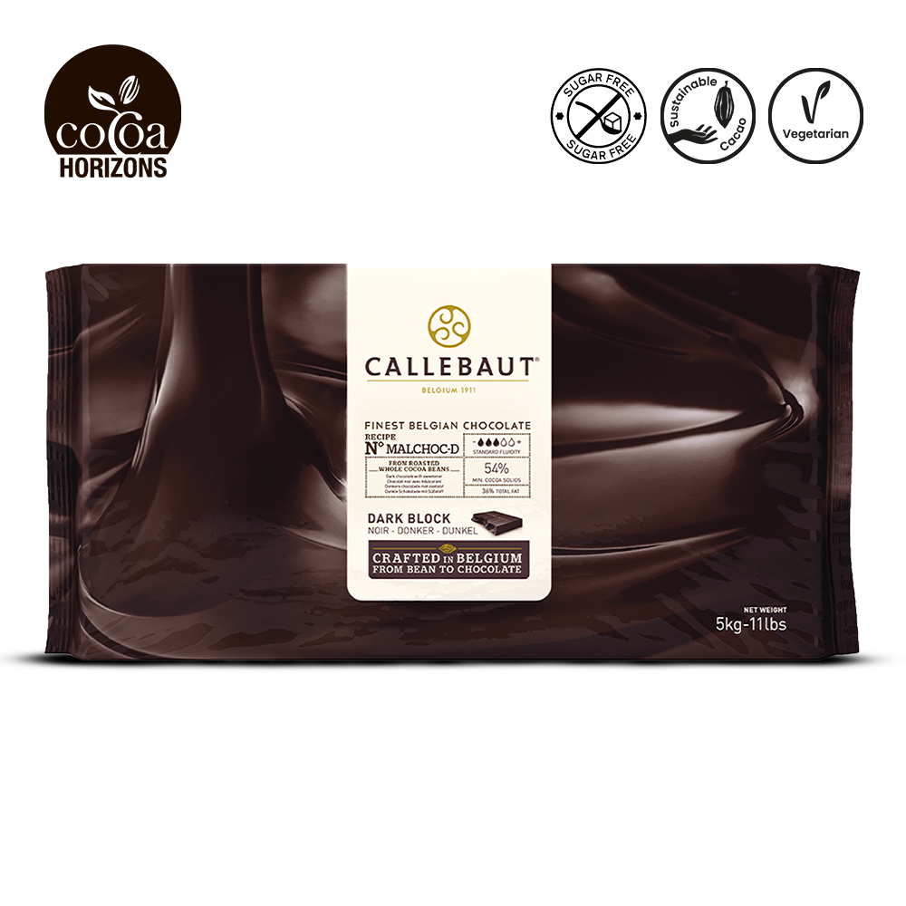 Callebaut chocolate packaging with visible brand logos on a white background