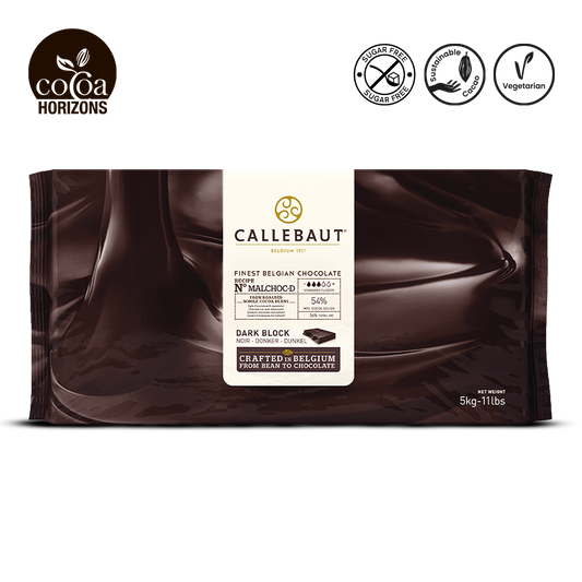 Callebaut chocolate packaging with visible brand logos on a white background