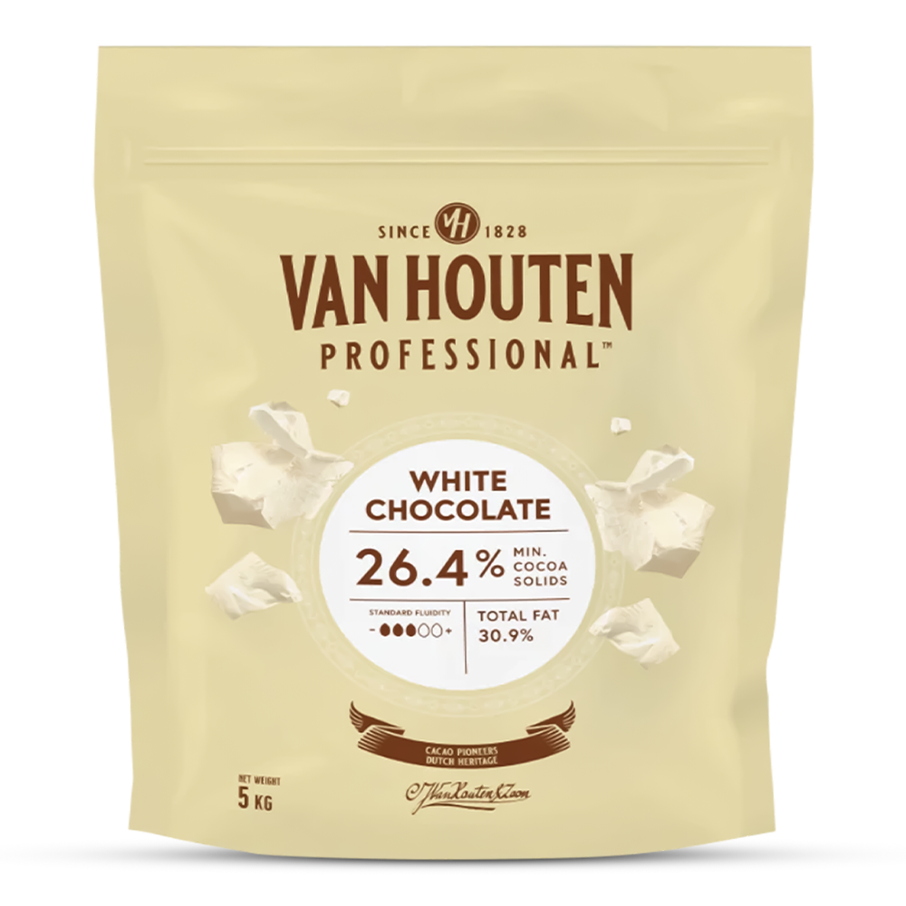 White Chocolate Couverture, 26.4% Min Cocoa - 5Kg Coins