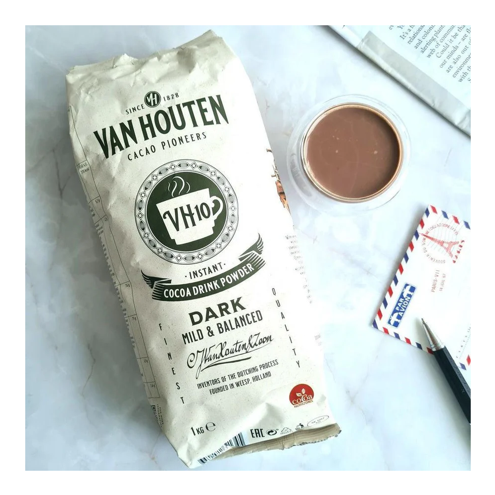 VAN HOUTEN, Ready Mix Hot Chocolate, Dark - 1kg Bag