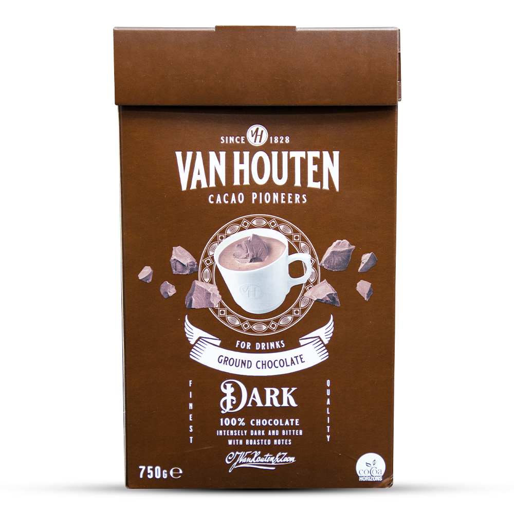 Van Houten Ground Dark Chocolate For Drinking - 750g