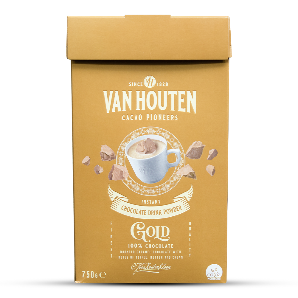 Van Houten Ground Gold Chocolate For Drinking - 750g