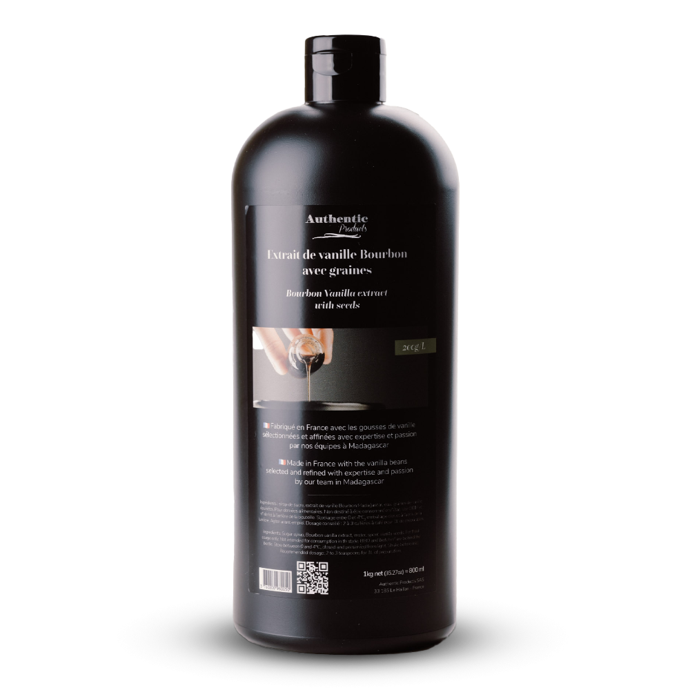 Vanilla Extract With Seeds (Concentration: 200g/L) - 500ml