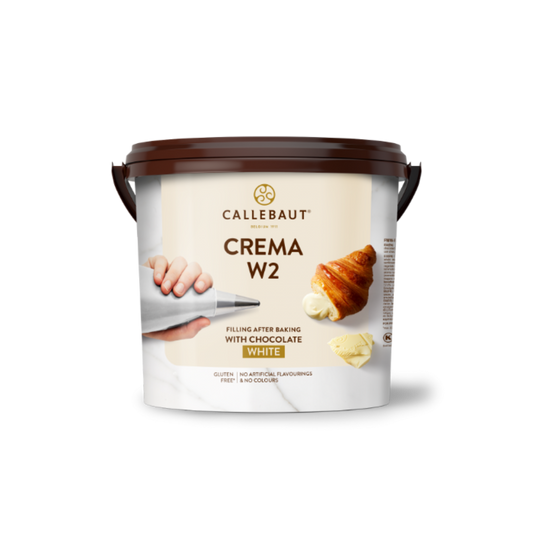 Callebaut Belgium, Crema W2, White Chocolate Filling, 5KG Bucket