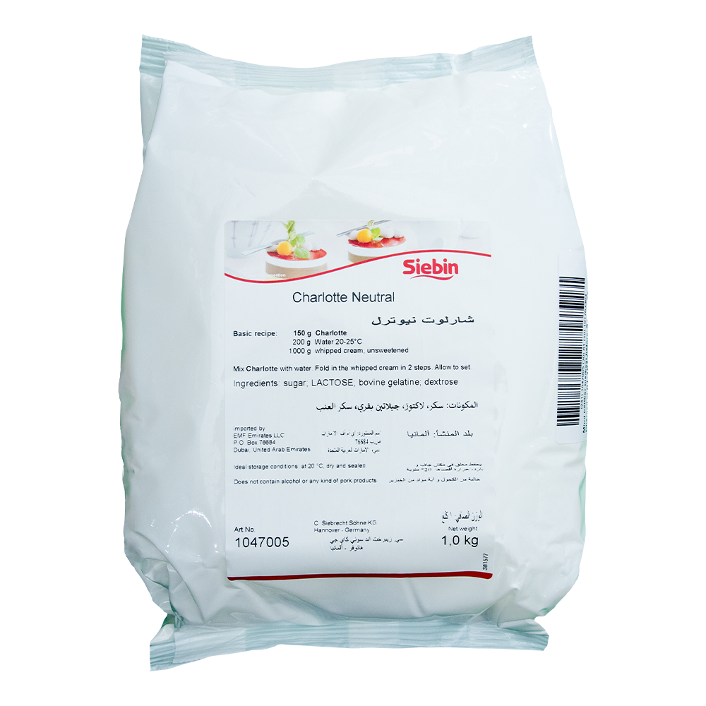 Siebin, Cream Stabilizer,  CHARLOTTE NEUTRAL - 1kg Bag