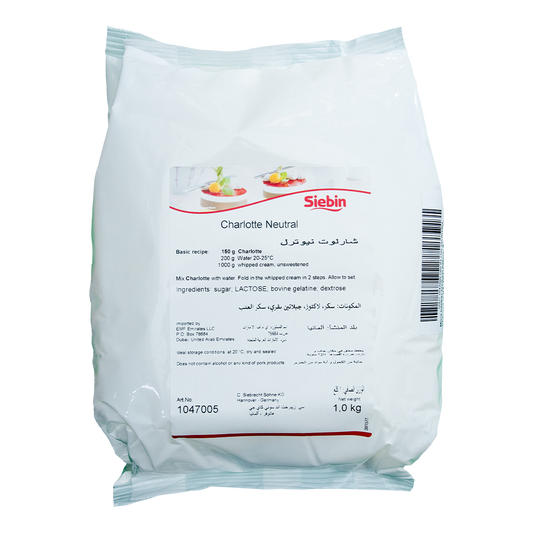 Siebin, Cream Stabilizer,  CHARLOTTE NEUTRAL - 1kg Bag