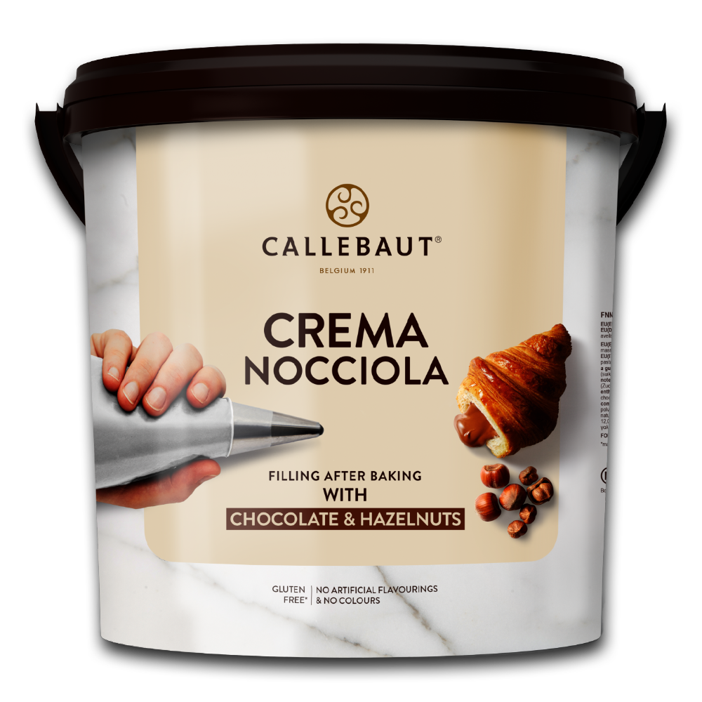 Callebaut Belgium,Callebaut Crema Nocciola, Chocolate and Hazelnut Filling,10KG bucket