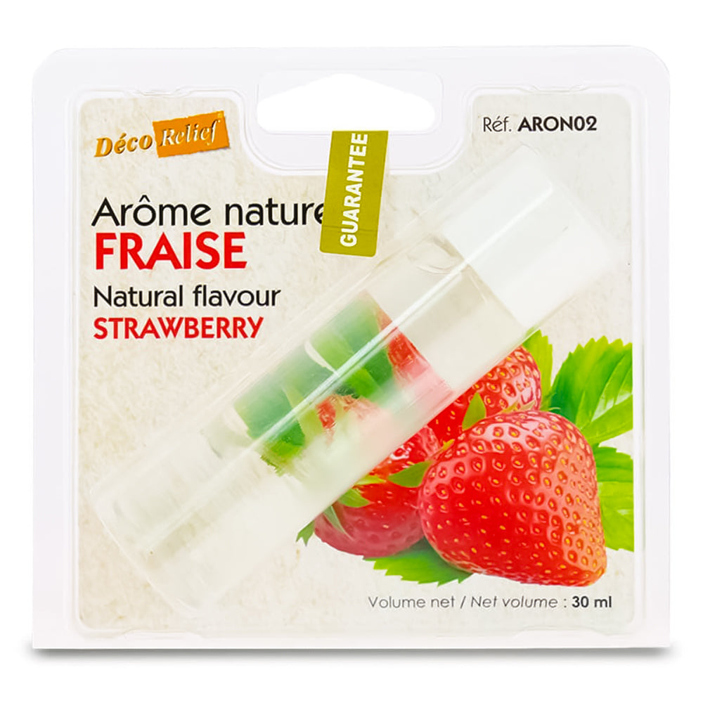 Deco Relief (France), Natural Flavour STRAWBERRY - 30ml bottle-ARON02