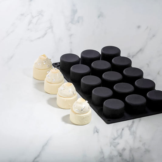 Pavoni Silicon Mould PAVOFLEX "CYLINDER40TIME" PX3217S Desserts