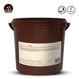 Brown container with label and 'Cocoa Horizons' logo on a white background