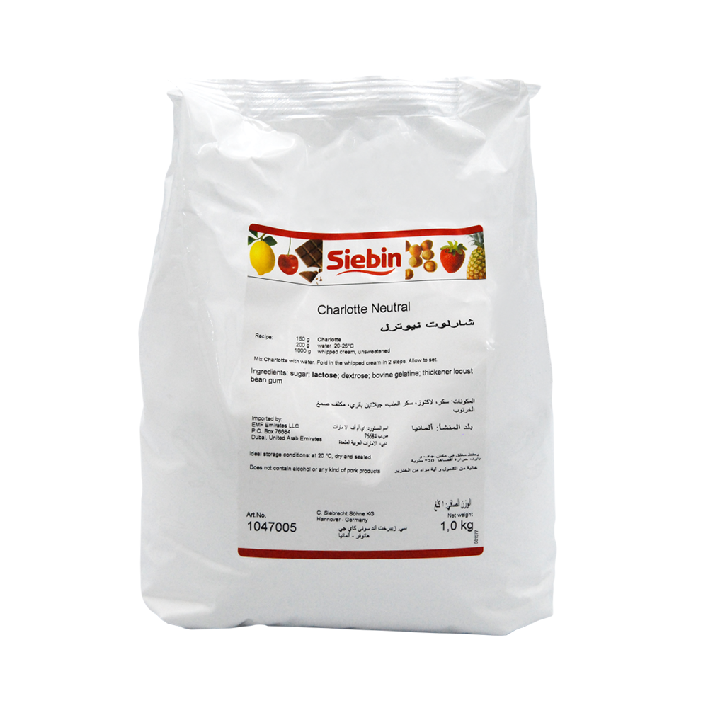 Cream Stabilizer CHARLOTTE NEUTRAL - 1kg Bag