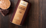 Ground dark chocolate for drinking