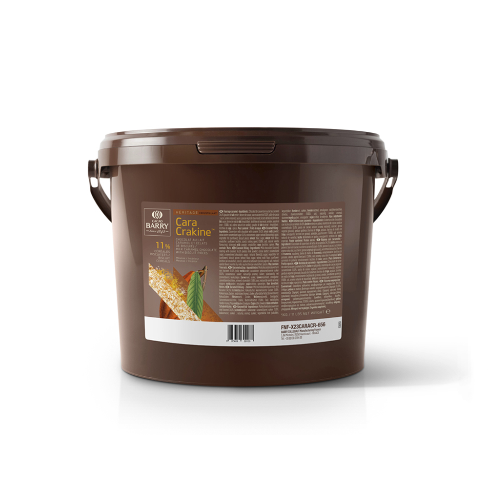 Crunchy filling Cara Crakine, Cacao Barry France, 5 Kg Bucket