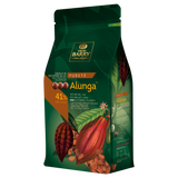 Alunga Purity milk chocolate couverture 41%, Cacao Barry France, 5 Kg Coins, pistoles