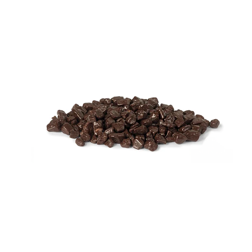Dark Mini Chocorocks, Irregular dark chocolate bits, Callebaut Belgium, 1 kg Jar