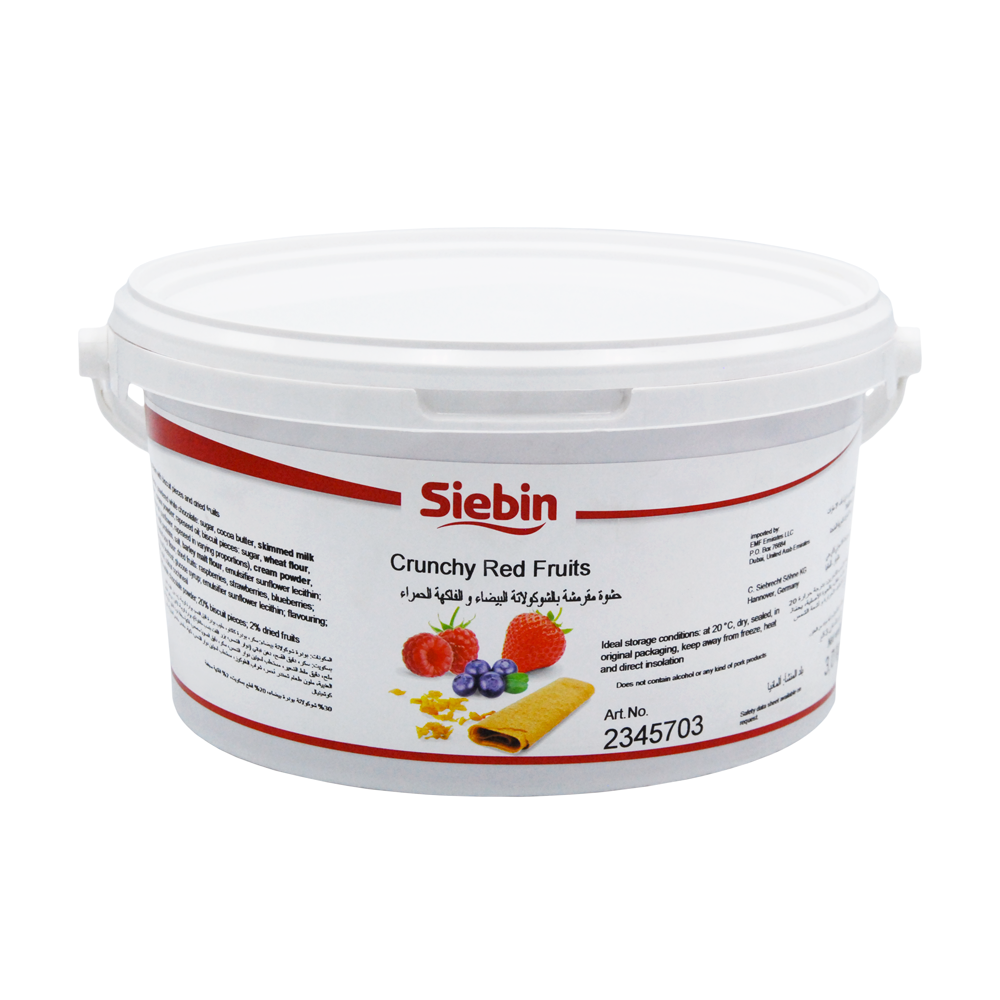 Siebin,Crunchy  Red Fruits Fillings - 3kg Bucket