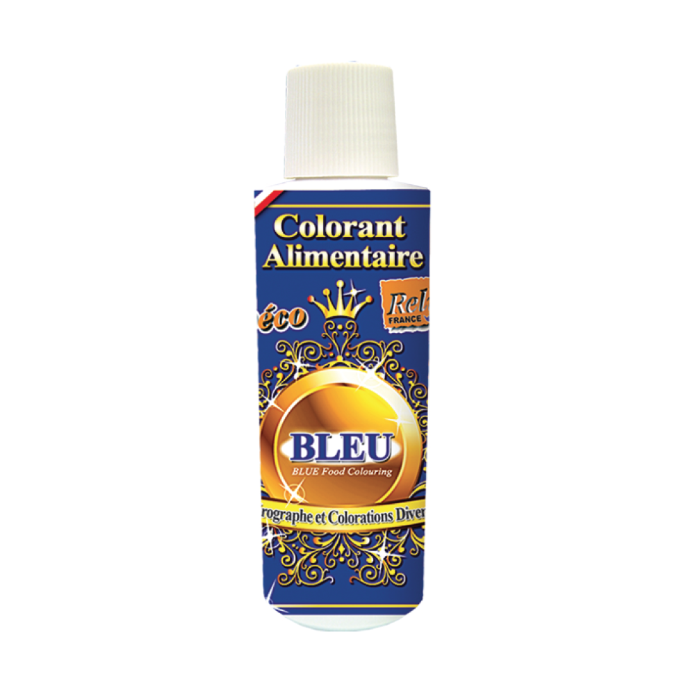 Deco Relief (France), Water Base Highly Concentrated Food Colorant BLUE - 125ml Bottle