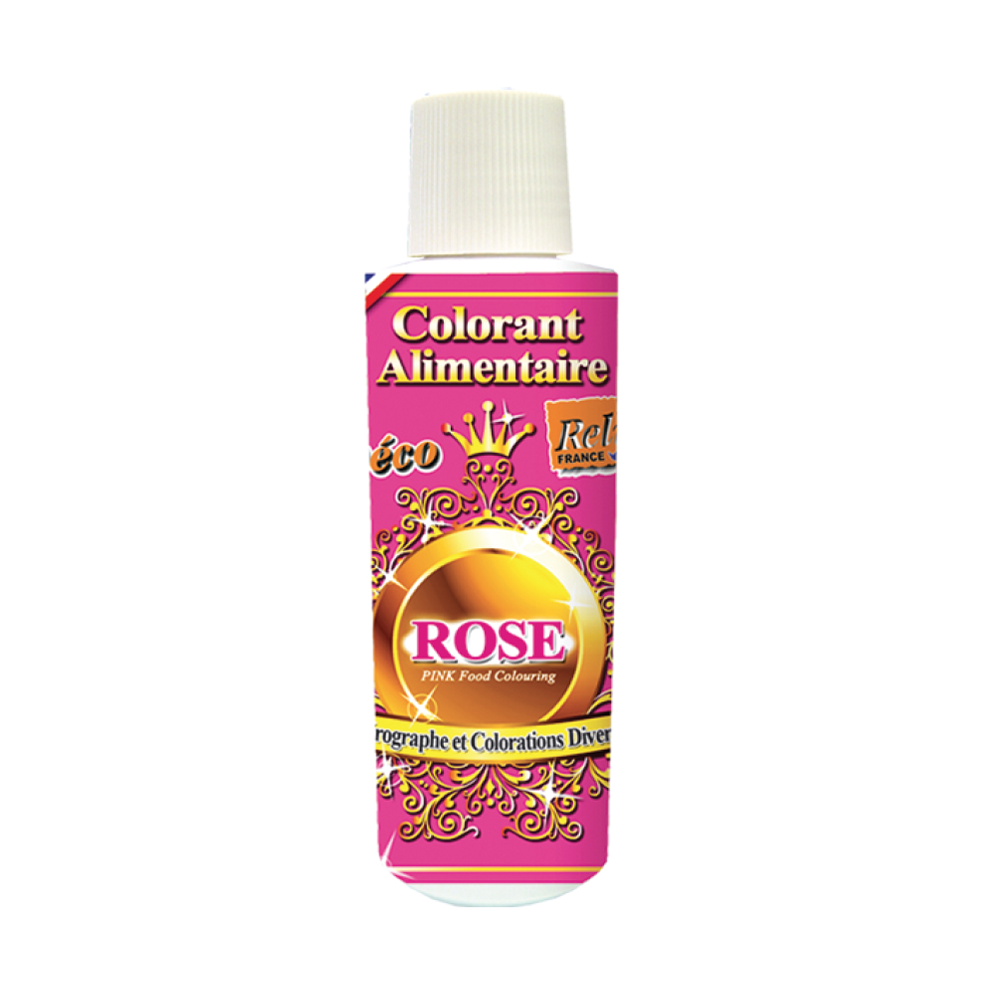 Deco Relief (France) Water Base Highly Concentrated Food Colorant PINK - 125ml Bottle