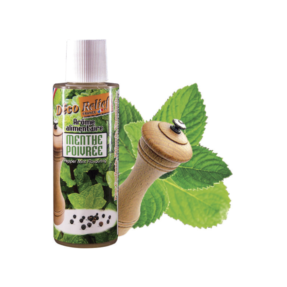 Deco Relief (France), Concentrated Aroma PEPPER MINT - 125ml bottle