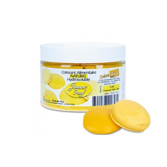 Deco Relief (France), Water Soluble Natural Food Colourant Powder YOLK YELLOW - 50gr