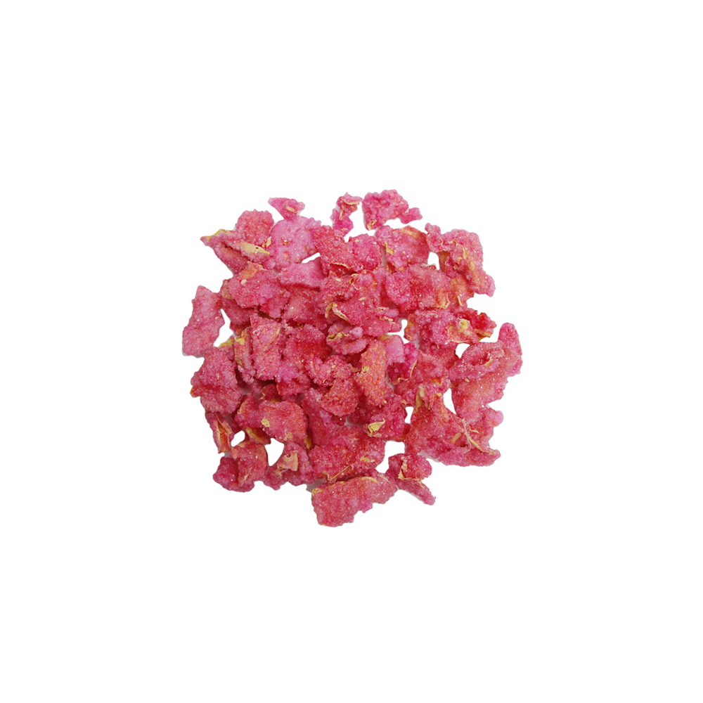 Crystalized Natural Rose Flower Petals - 250gr Jar
