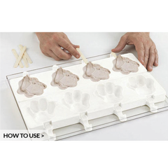 Silicon Mould "Pata" Set With Tray & Sticks