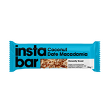 Instabar Coconut, Date & Macadamia Fruit and Nut Bar - Gluten & Lactose Free - Pack of 10 x 35g Bars
