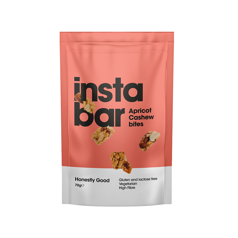Instabites Apricot & Cashew Bites - Gluten & Lactose Free - 70g Bag