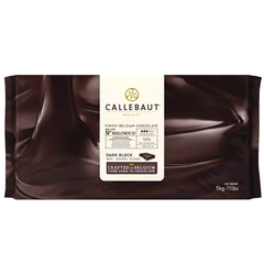 Malchoc-D sugar free dark chocolate 54%, finest Belgian chocolate, Callebaut Belgium, 5 kg block 