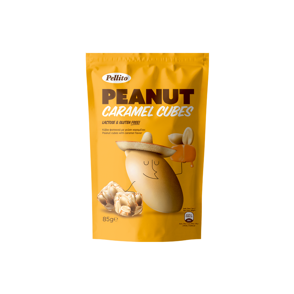 Peanut Caramel Cubes - 85g Bag