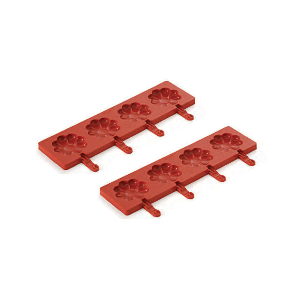 Silicon Mould "Daisy Pop" Set With Sticks