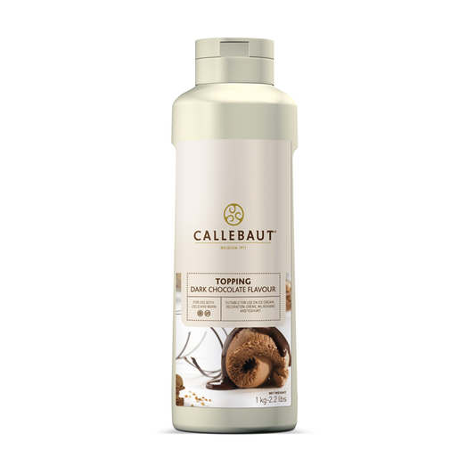 Dark Chocolate flavour topping, Callebaut Belgium, 1 litre Bottle